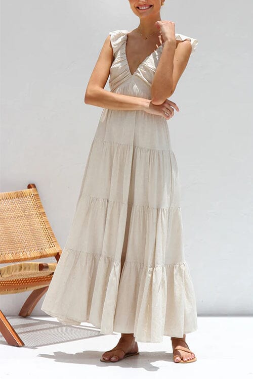Ophelia | Elegant Maxi Dress with Ruches