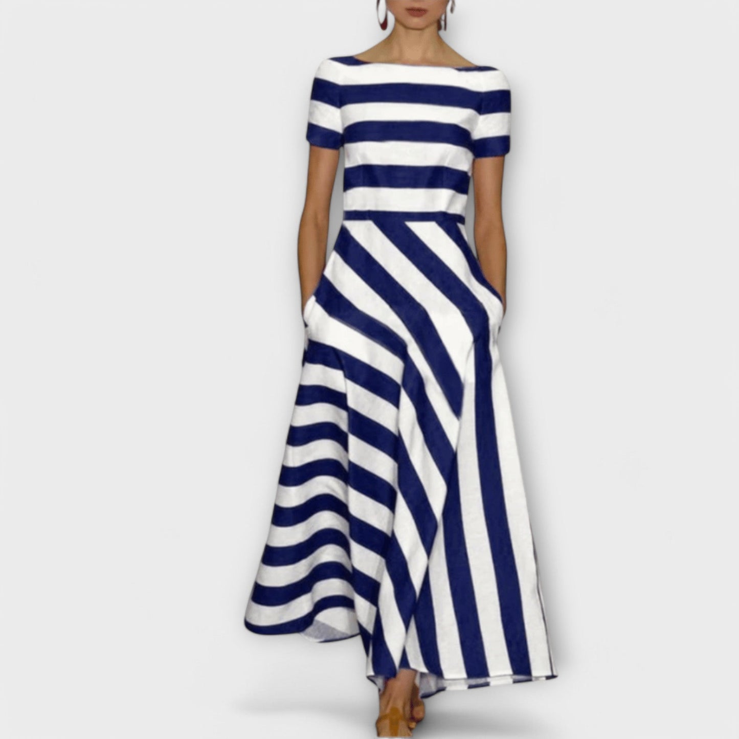 Maya | Striped Maxi Dress