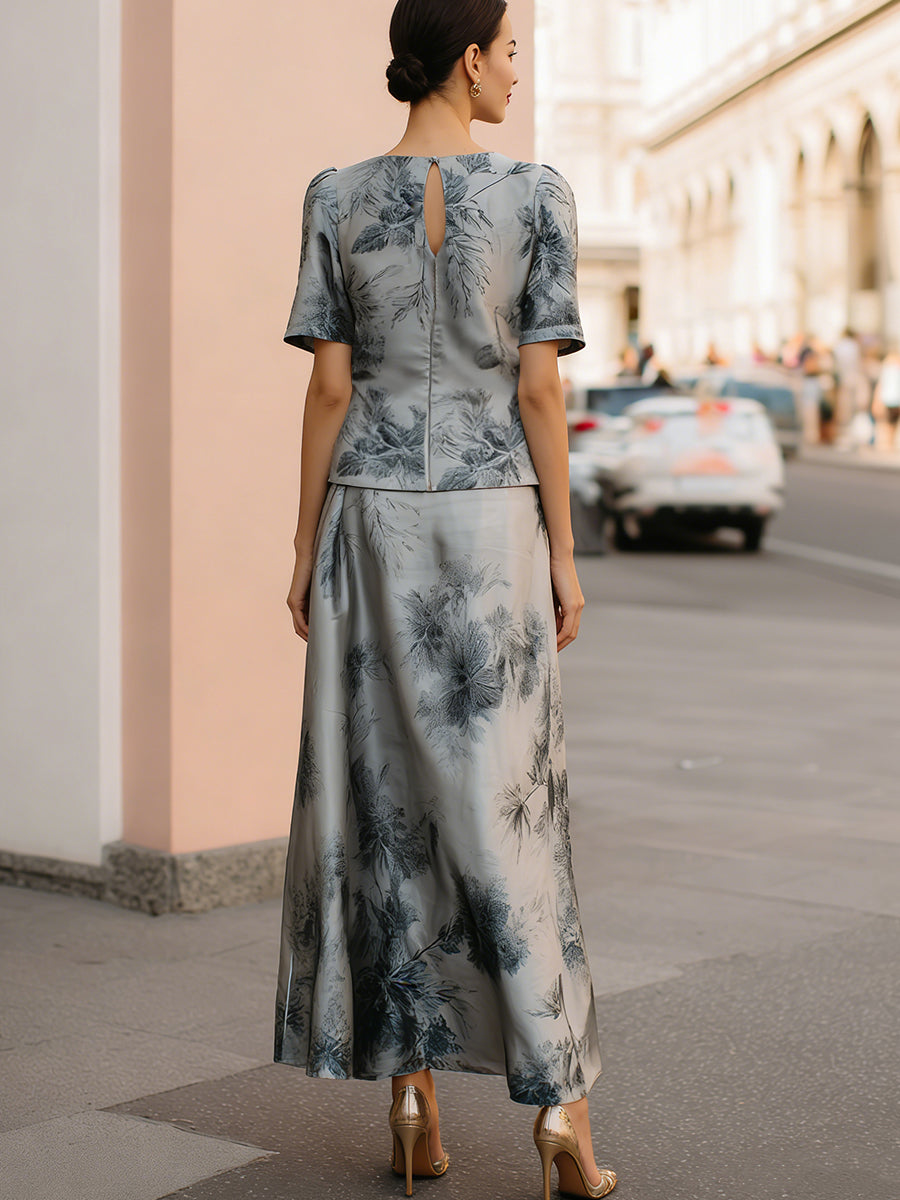 Sigrid | Floral Top & Maxi Skirt Set