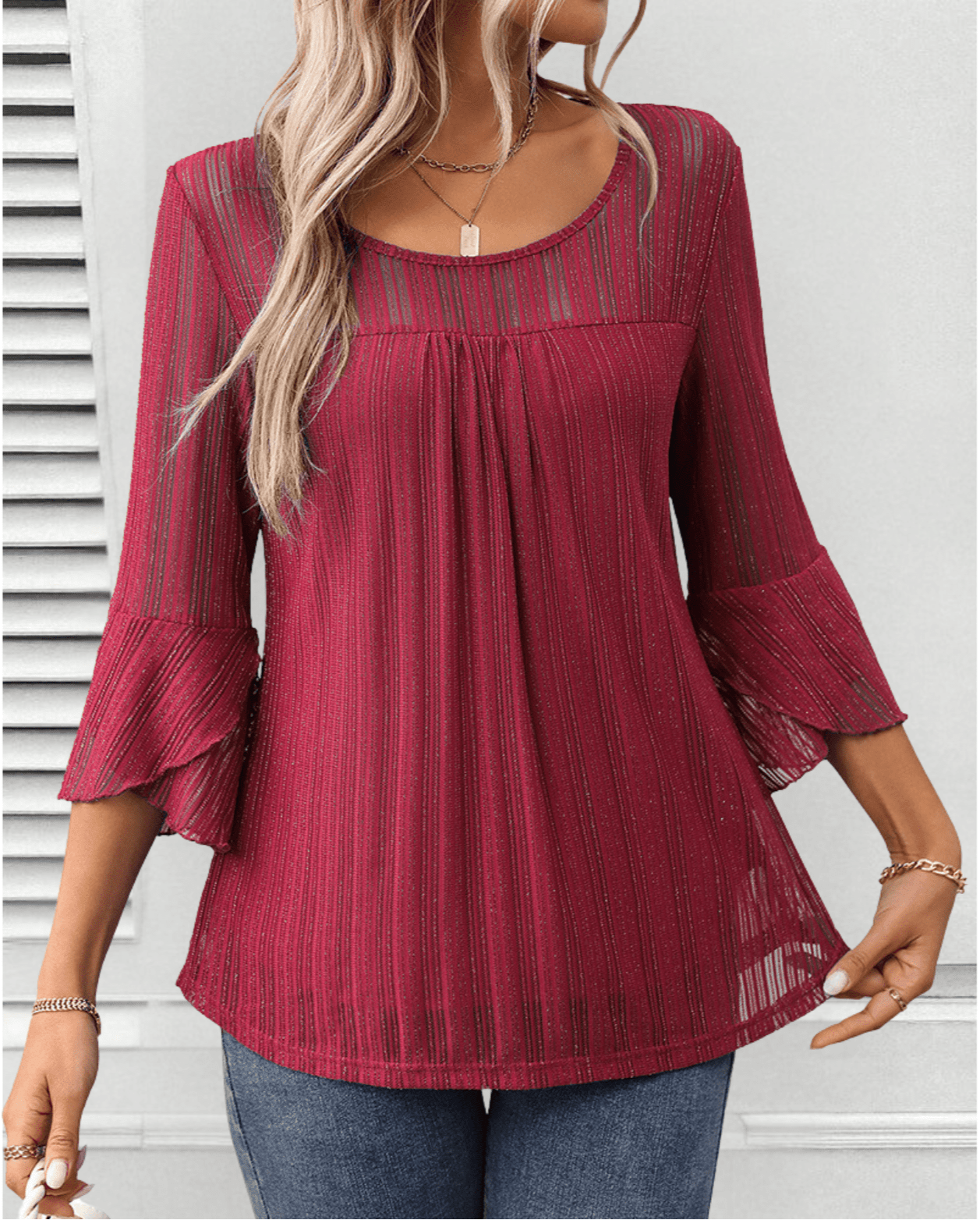 Larra | Sleek Pleated Blouse