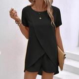 Maya | Wrap-Front Shorts Set