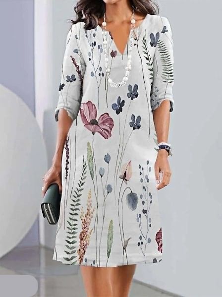 Camille | Layered Floral Mini Dress