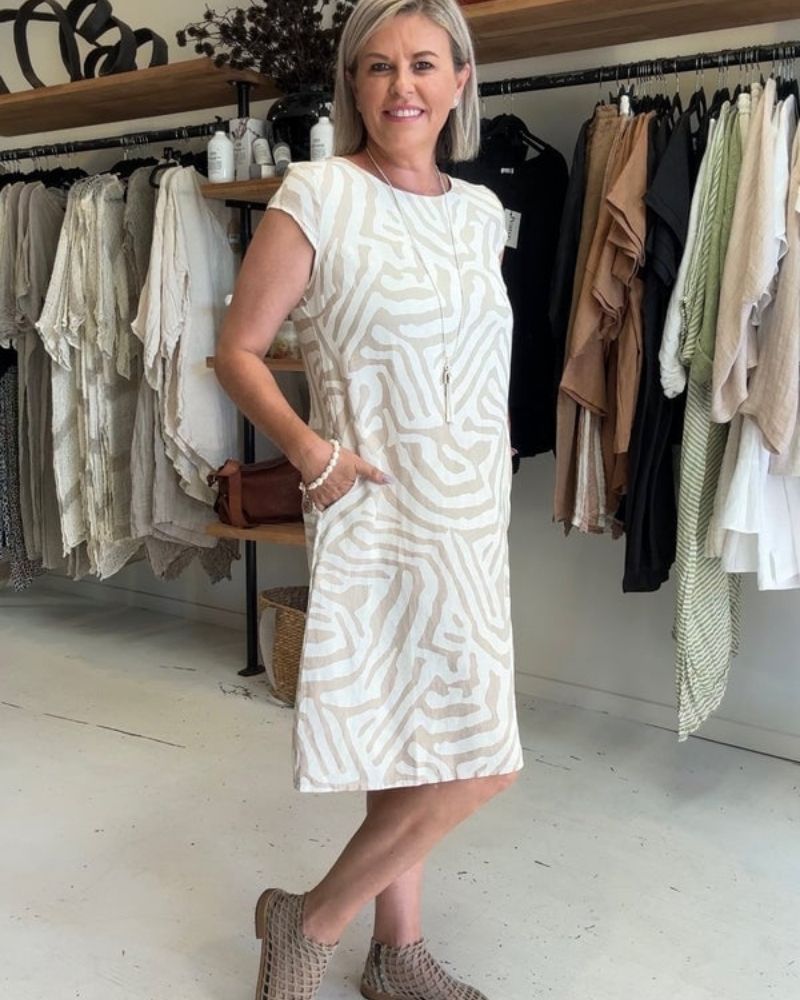 Paisley | Summer Dress with Round Neck