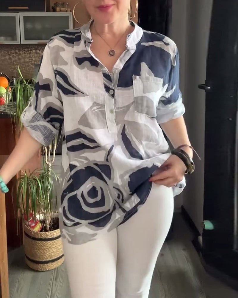 Rita | Relaxed Collar Blouse