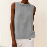 Maria | Sleeveless Roll-Neck Top