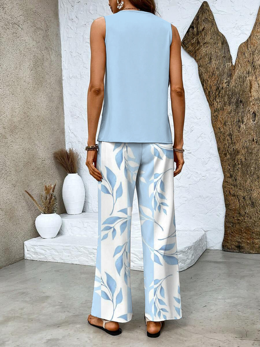 Abigail | Sleeveless Trouser Set