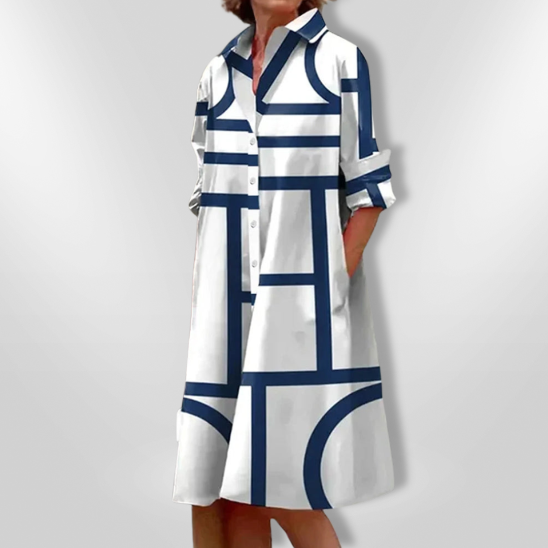 Mirabel | Geometric Pattern Dress
