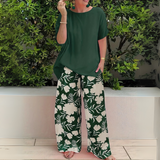 Marina | Printed Wide-Leg Trouser Set
