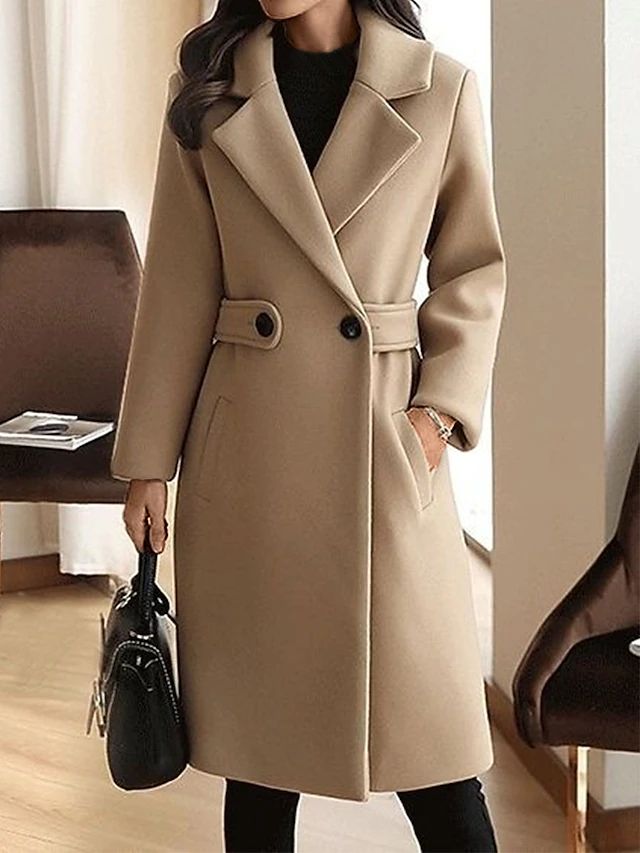 Longline coat shown from another angle
