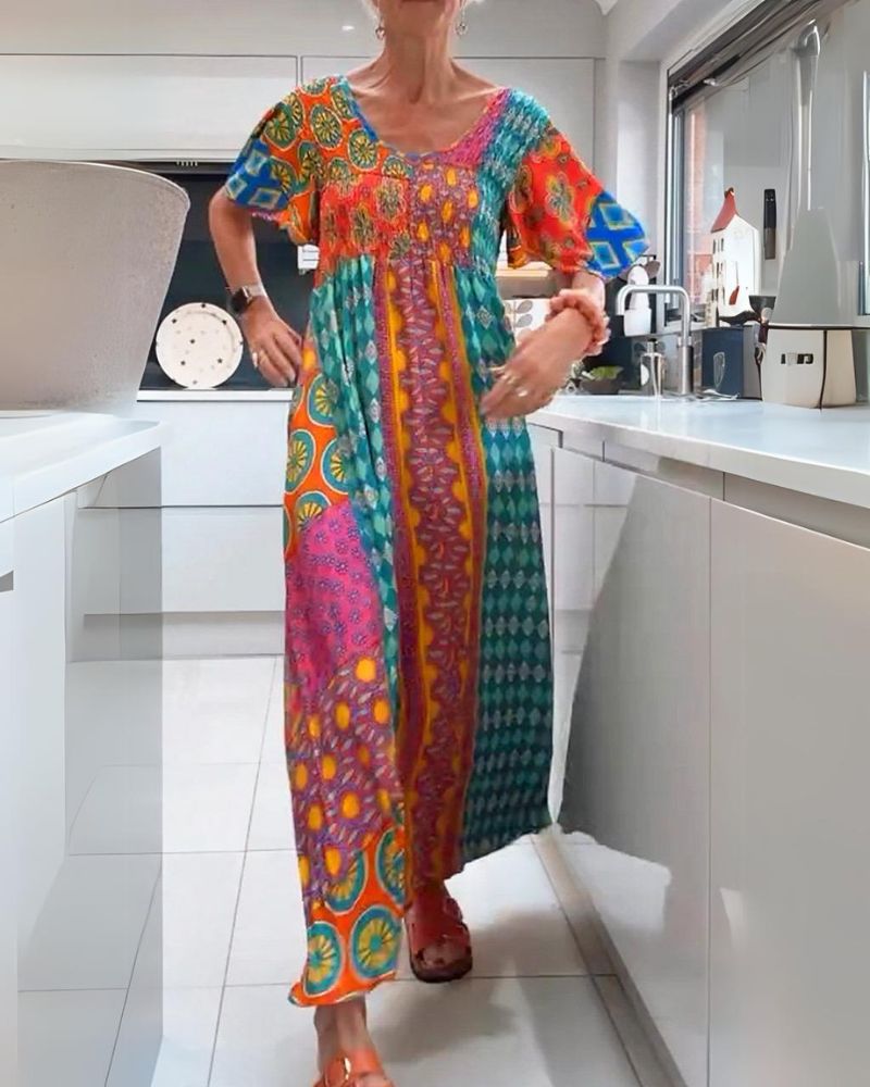 Melania | Colorful Bohemian Dress