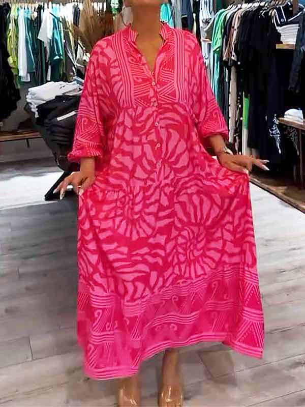 Rachel | V-neck dress with print