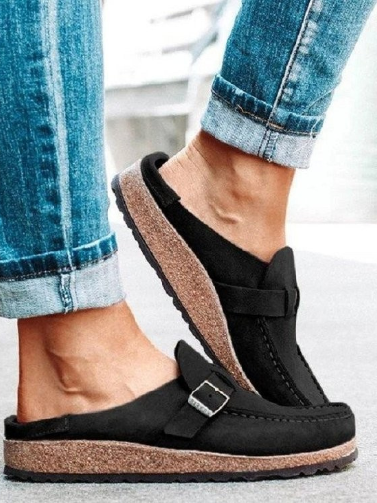 Delphinia | Buckle-Strap Loafers