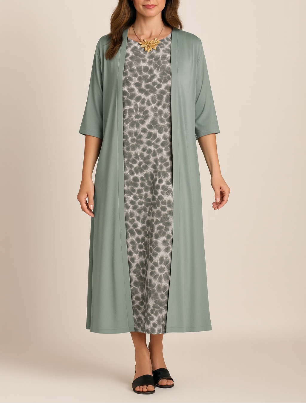 Cheryl Dress | Modern Elegance With Included Shawl