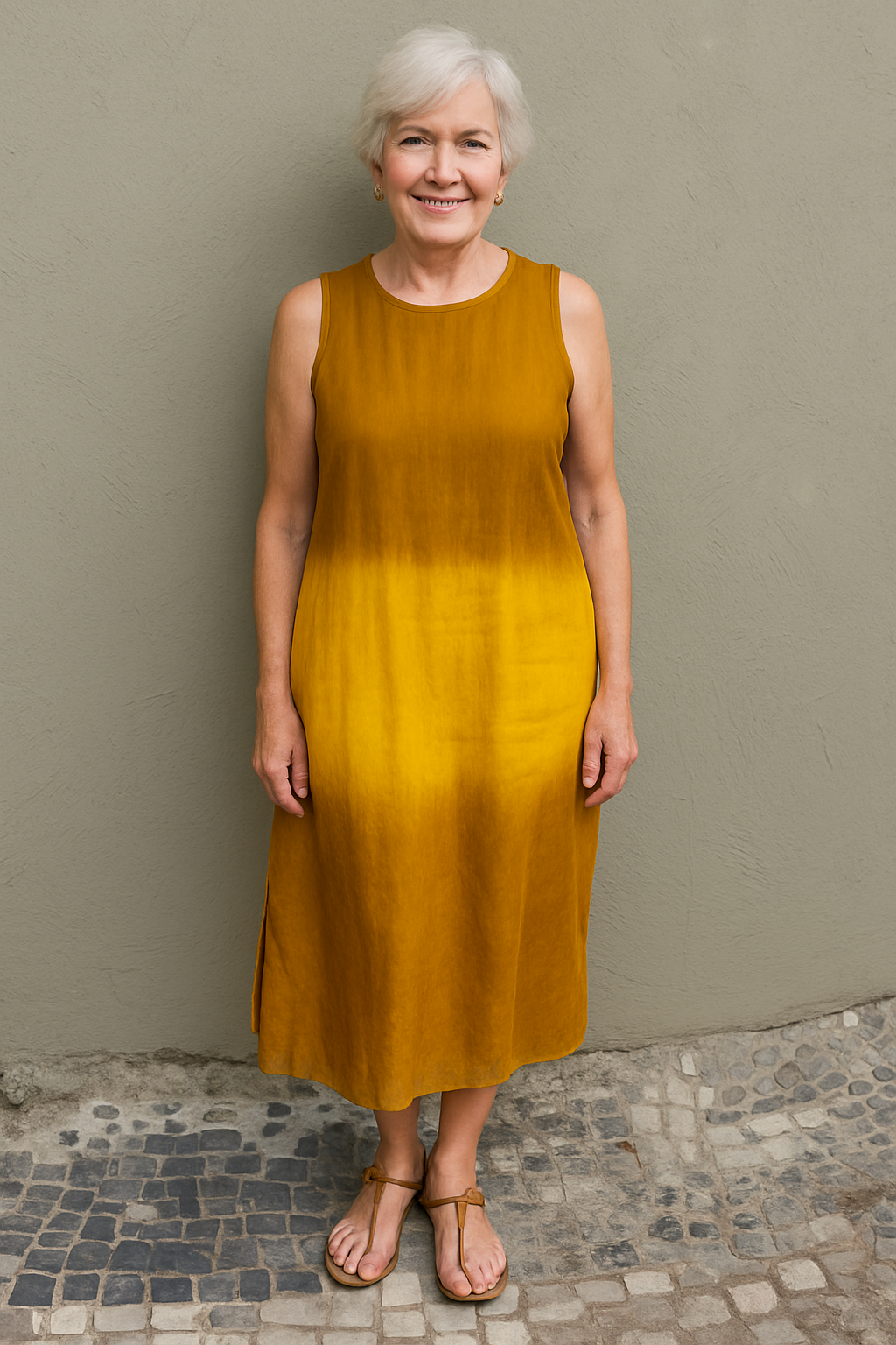 Rosalie | Flowing Ombré Midi Dress