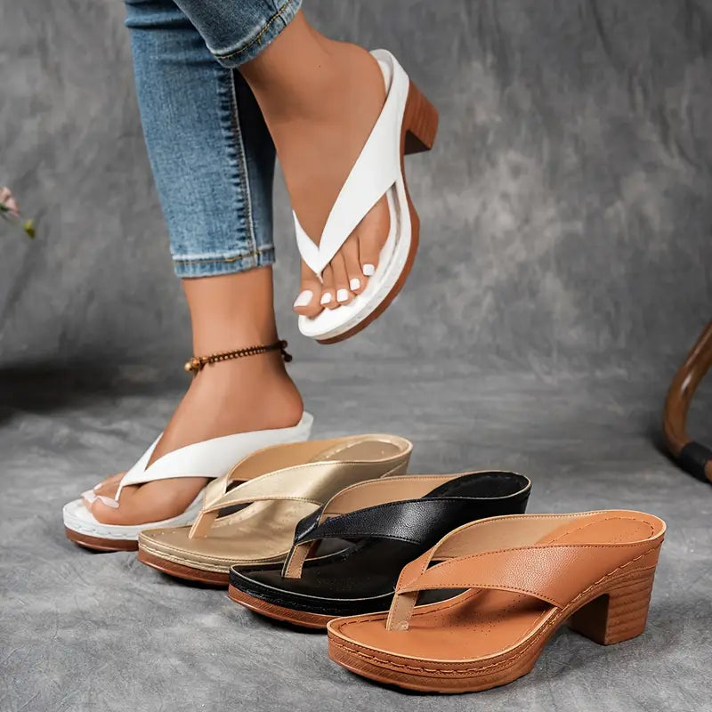 Sabine | Slip-On Heeled Sandals