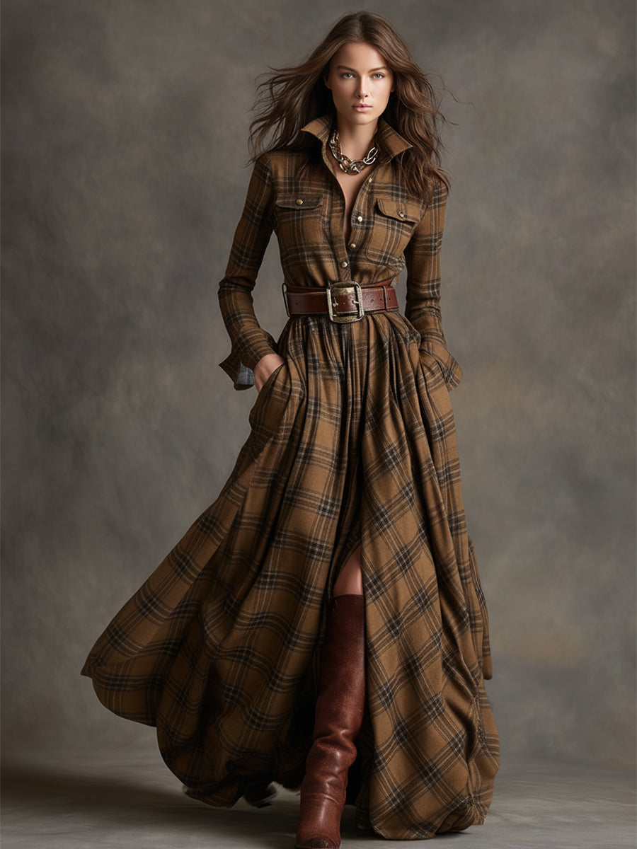 Renske | Belted Button-Up Shirt Dress