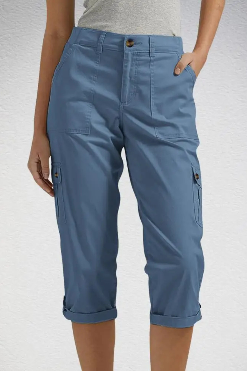 Perrine | Cropped Cargo Trousers