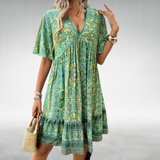 Laurel | Paisley Boho Mini Dress