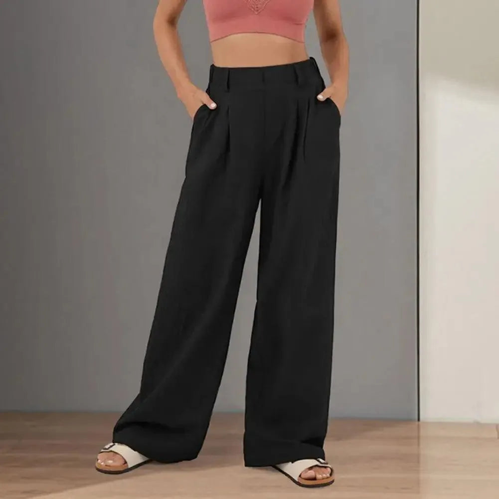 Wide-leg trousers shown from another angle