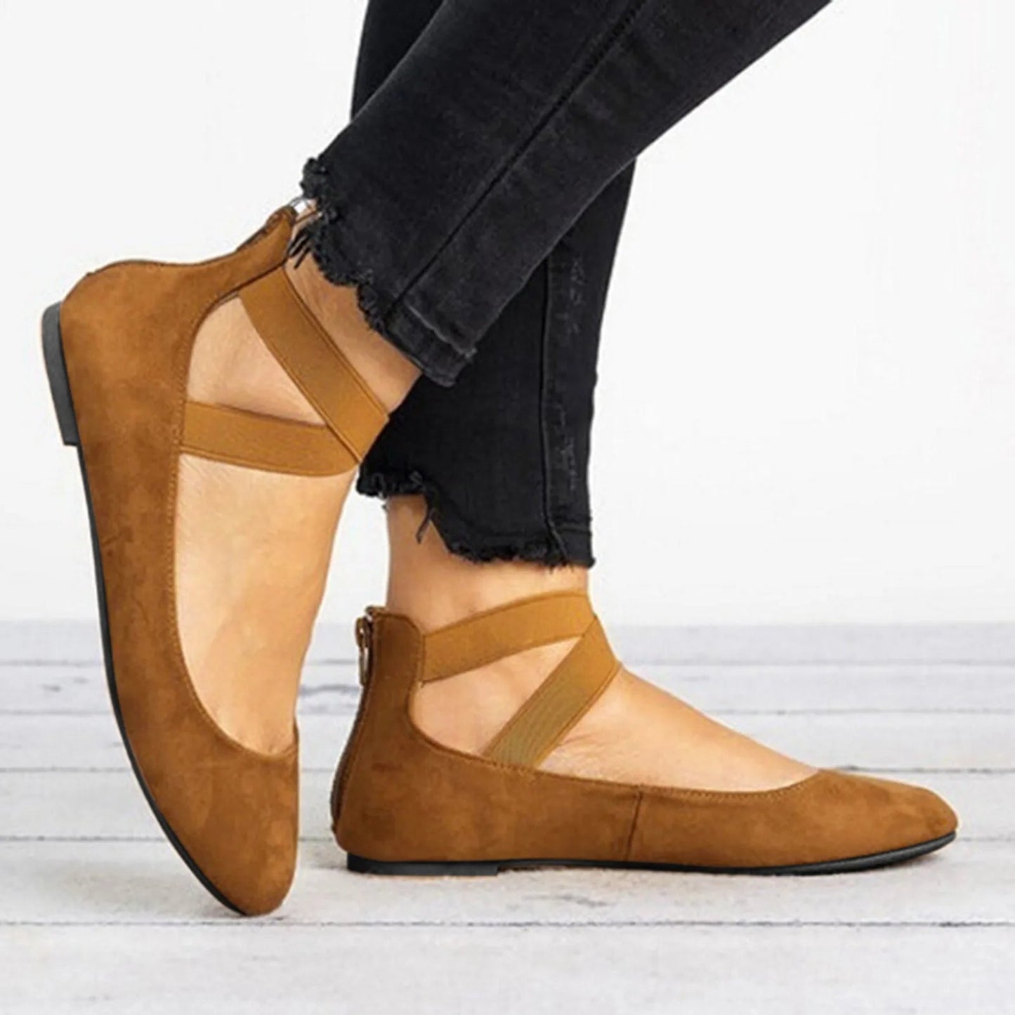 Marisole | Cross-Strap Ballet Flats