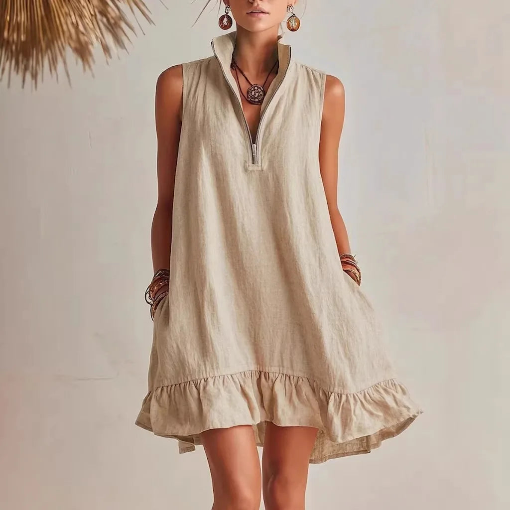 Kendall | Ruffle Hem Mini Dress