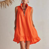 Kendall | Ruffle Hem Mini Dress