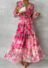 Violette | Tiered Wrap Maxi Dress