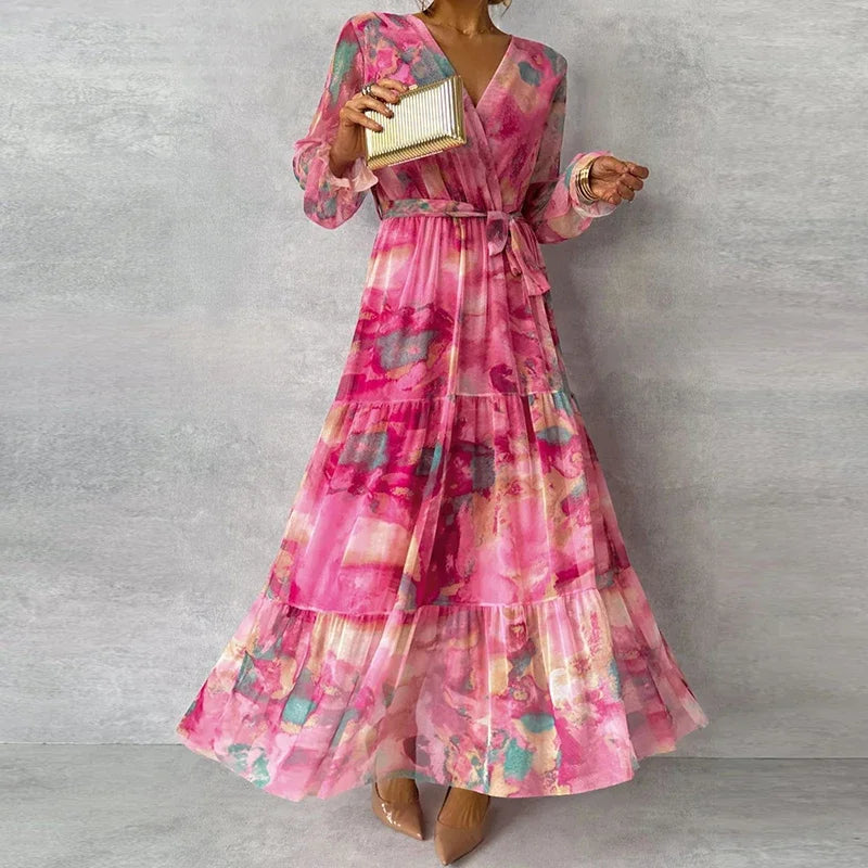 Violette | Tiered Wrap Maxi Dress