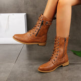 Classic pull-on boots with a clean shaft, side view