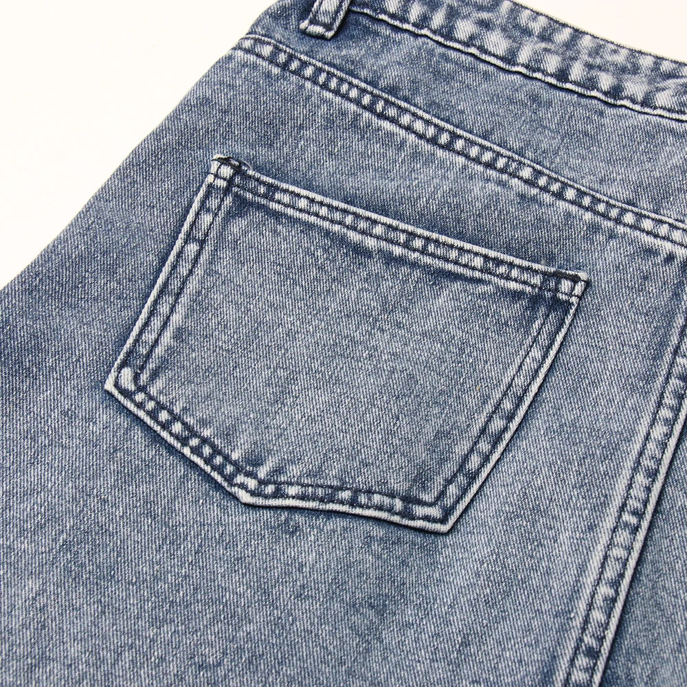 Sierra | Cargo Denim Skirt with Pockets