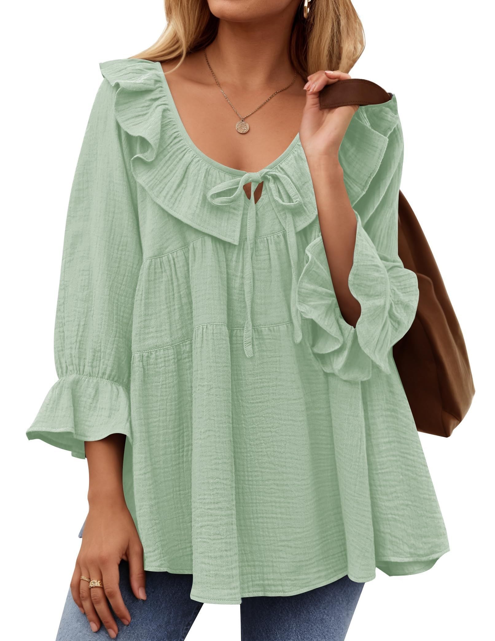 Micaela | Ruffle Tunic Shirt