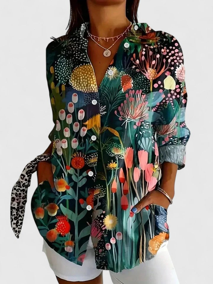 Anica | Colourful Print Blouse