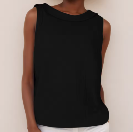 Maria | Sleeveless Roll-Neck Top