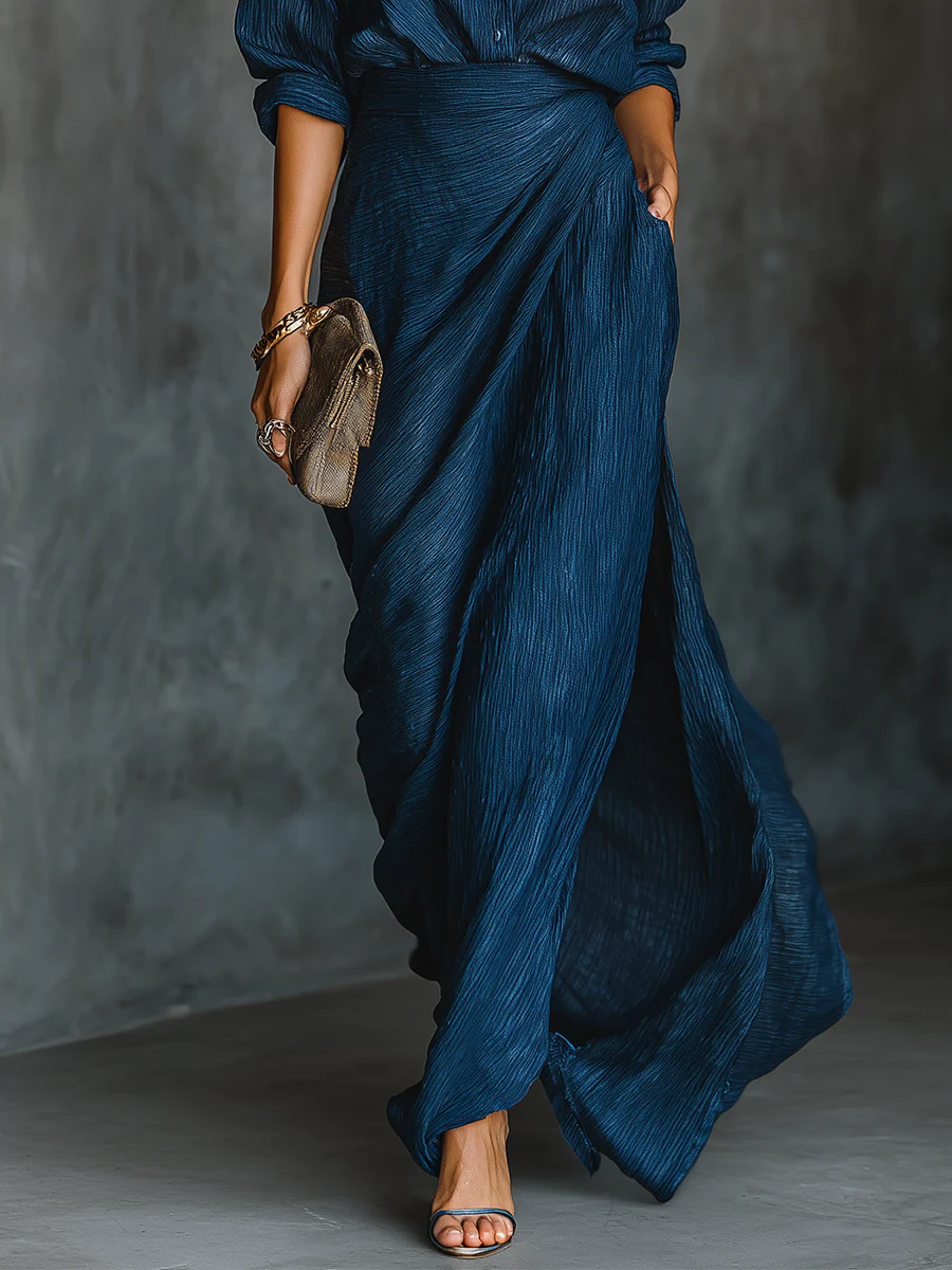 Ophélie | Wrap Top & Maxi Skirt Set