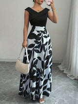 Ninette | V-Neck A-Line Maxi Dress