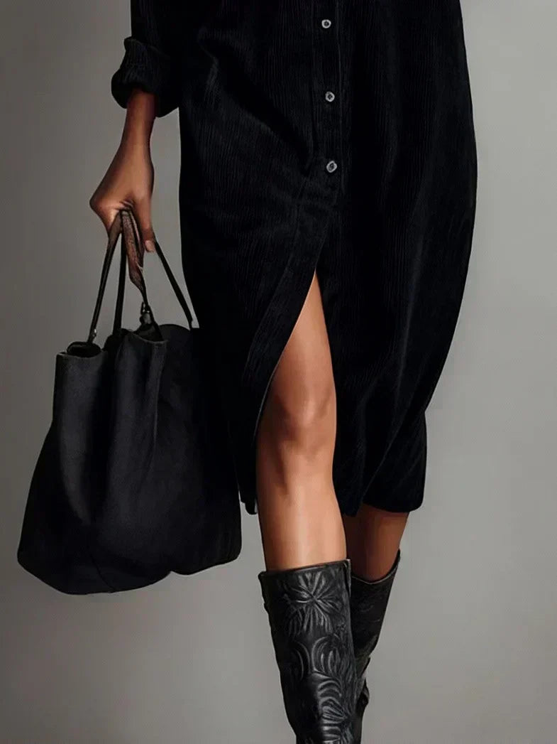 Sévrine | Flared-Hem Midi Dress