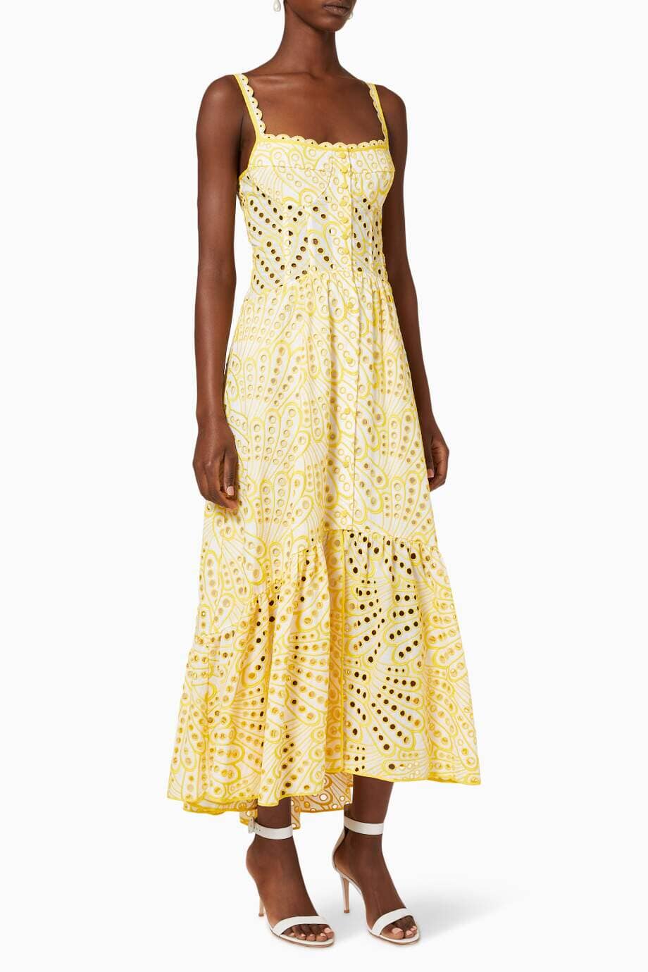 Dolly | Lace Midi Bustier Dress