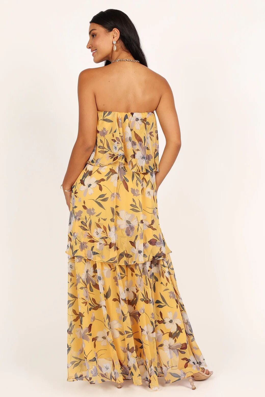 Elsie | Layered Strapless Maxi Dress