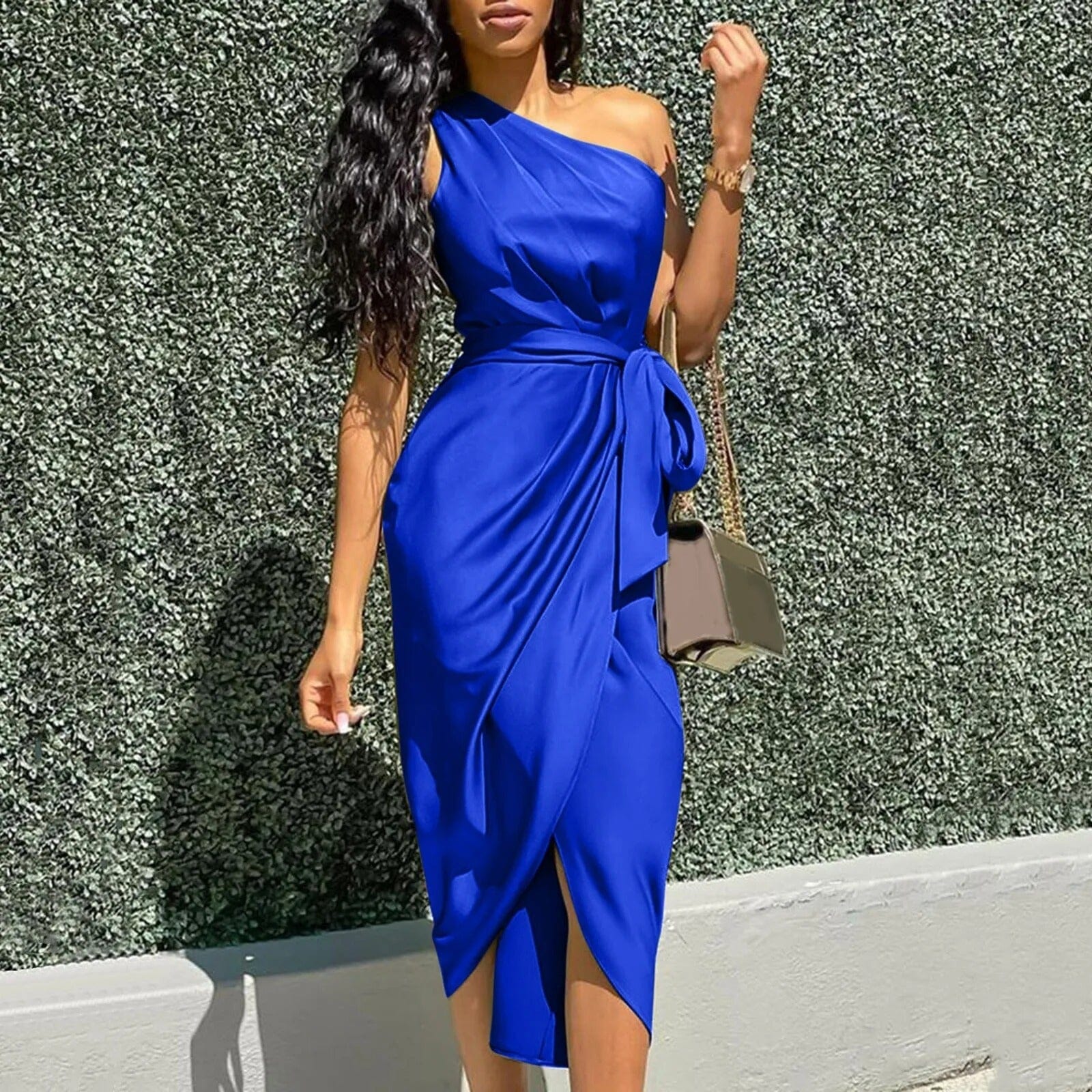 Eve | Ruffles Asymmetrical Maxi Dress