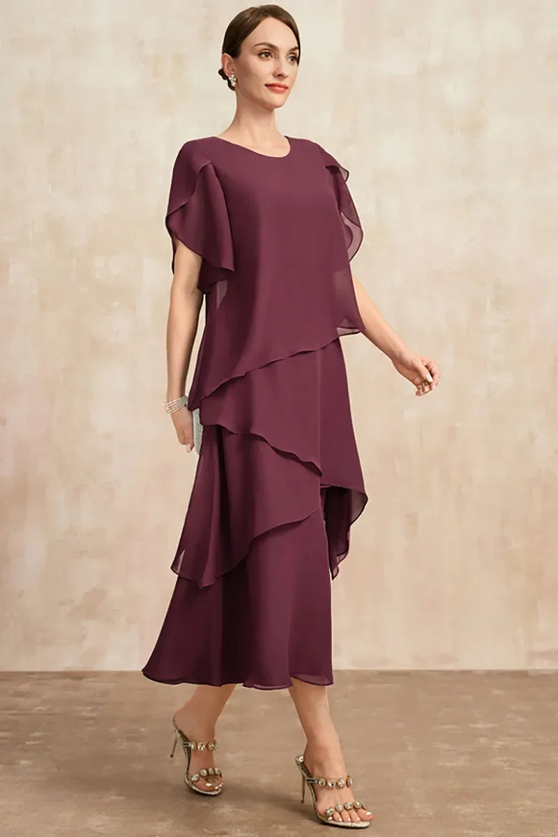Antonia | Classic Flowing Chiffon Dress