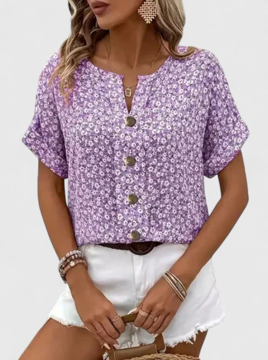 Jelena | Floral Summer Blouse