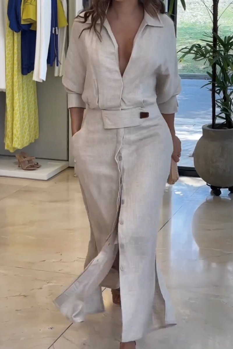 Isolde | V-Neck Maxi Dress