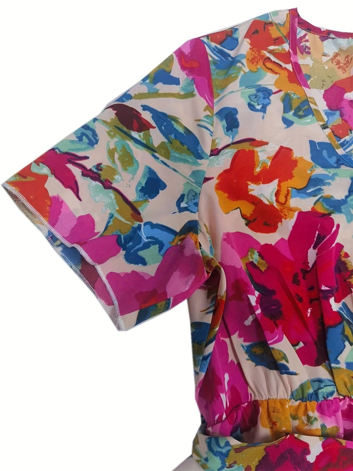 Lindsay | Radiant Floral Wrap Dress