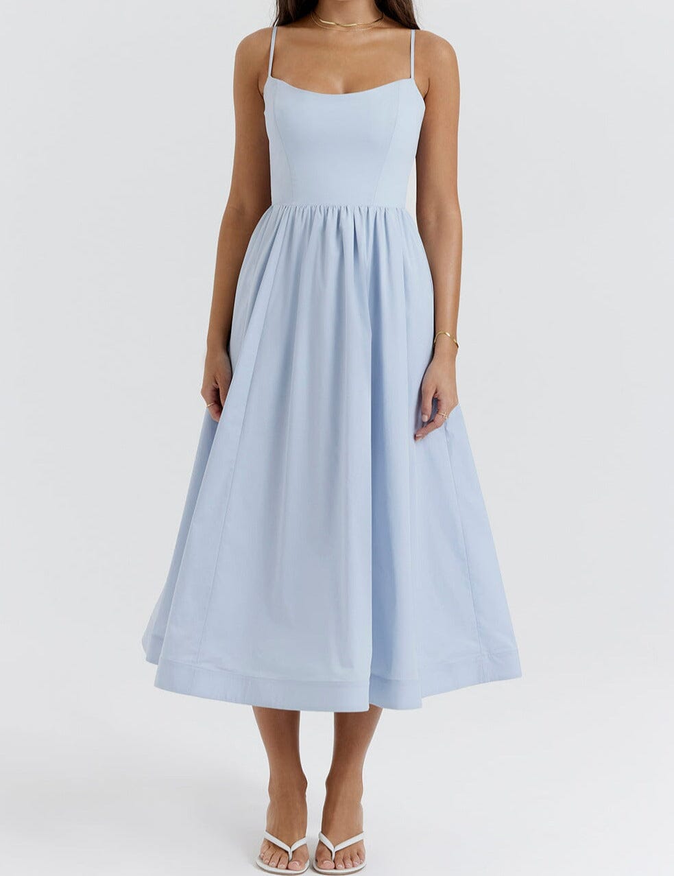 Paige | Elegant Dress with Skirt Detailing