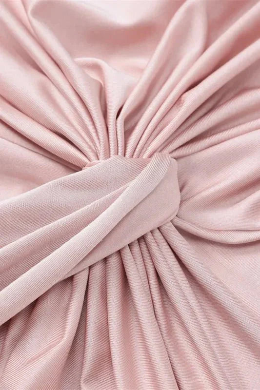 Michaela | Stylish Long Sleeve Twist Front Maxi Dress