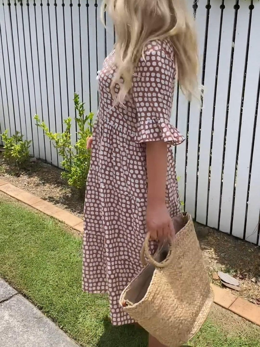 Michelle | Short Sleeve Midi Dress