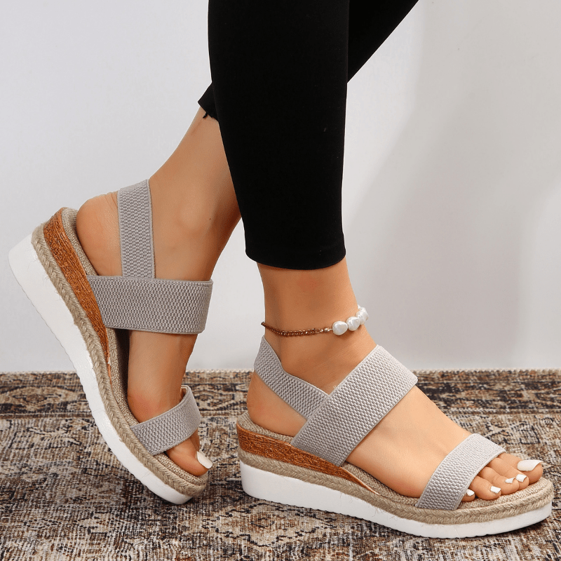 Océane | Stretch-Strap Platform Sandals