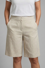 Delphina | High Waist Knee Length Shorts