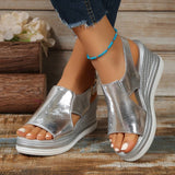 Giselle | Metallic Platform Sandals