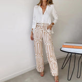 Opal | Patterned Trouser Set